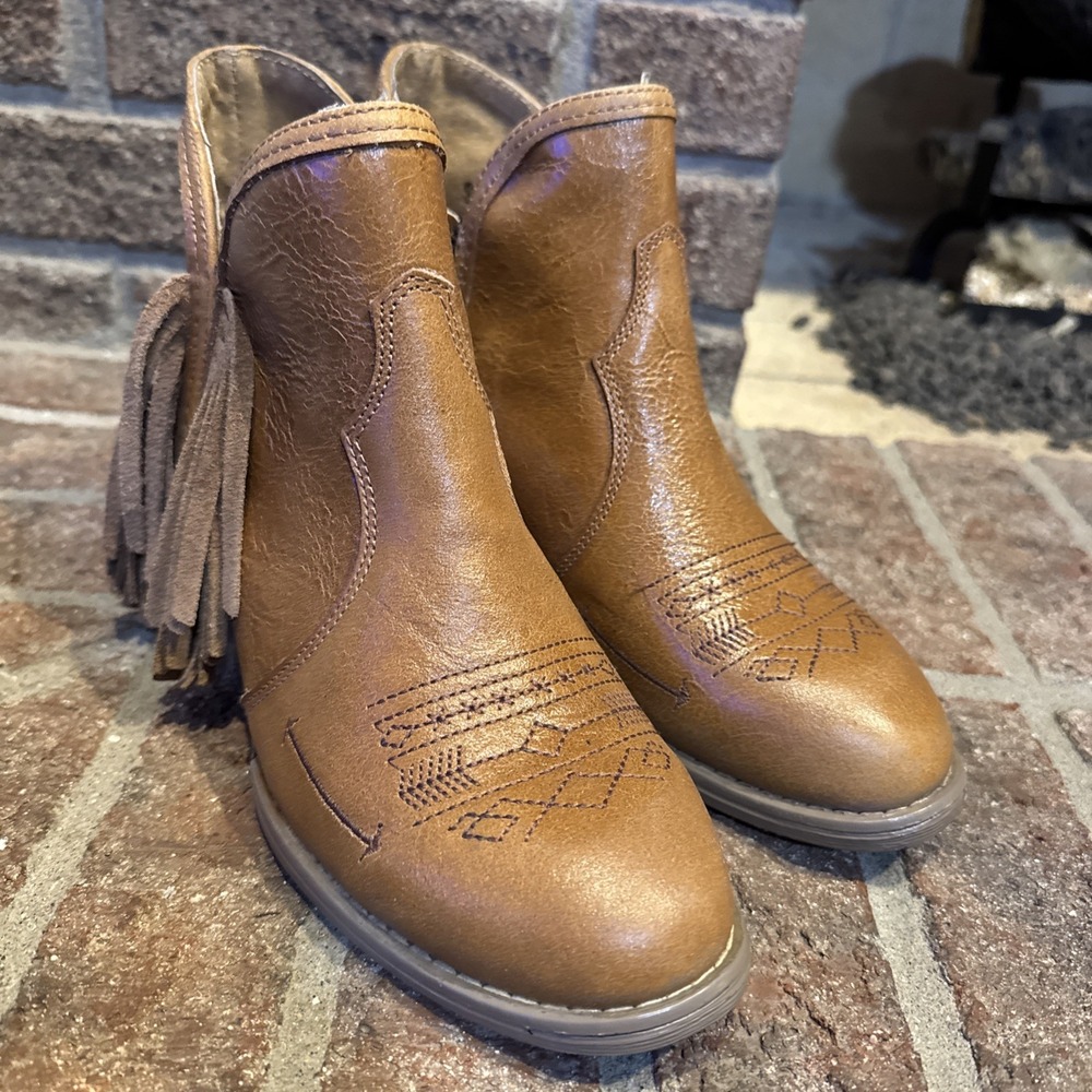 Sterling River Boots Fringe Ankle Boots Size 7 Made In Mexico